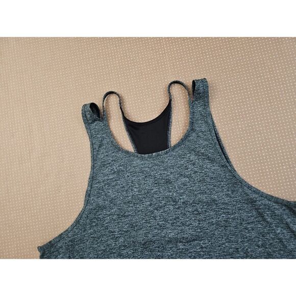 Nike Women's XL Dri-Fit Studio Cut Out Gray Tank Top Active Running Gym EUC - Picture 2 of 10